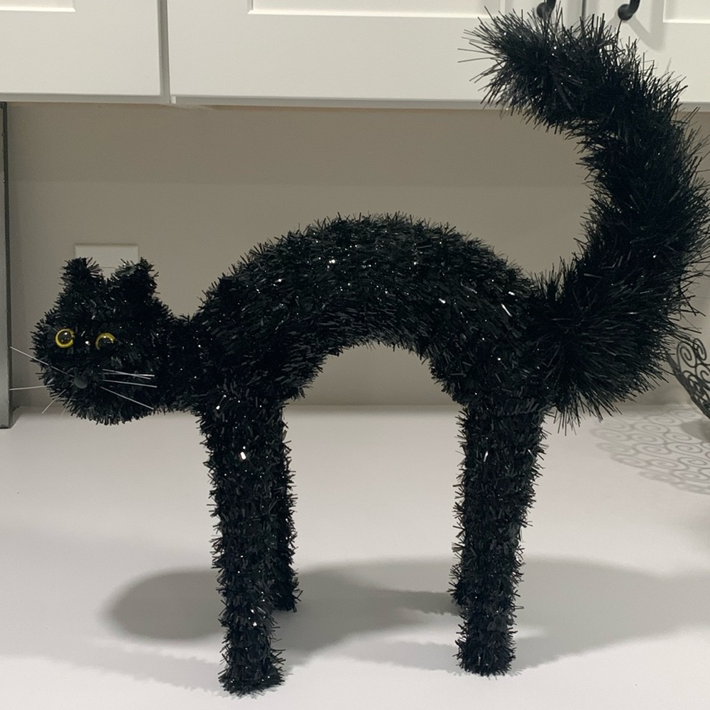 Halloween decor, black cat